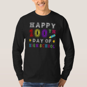 T-shirt Joyeux 100E Jour De Lycée Enseignant Ou Étudiant