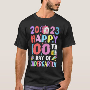 T-shirt Joyeux 100e jour de maternelle 2023 Enseignant Élè