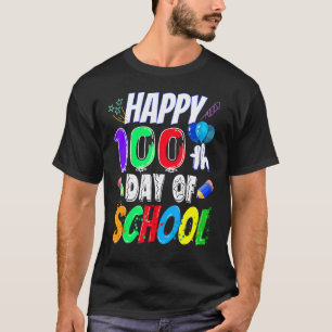 T-shirt Joyeux 100e jour de professeur de pré-maternelle 1