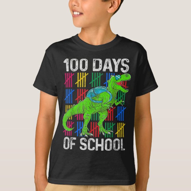 T-shirt Joyeux 100e jour d'école (Devant)
