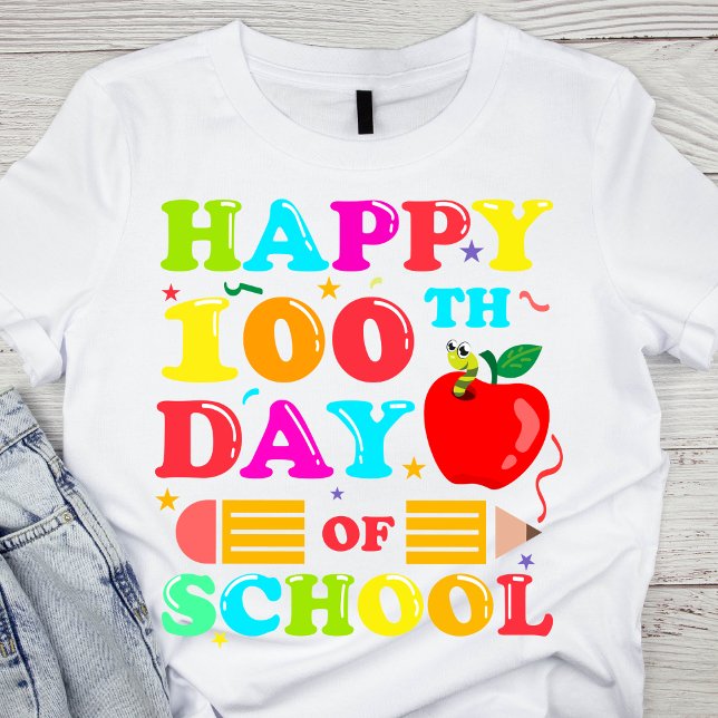 T-shirt Joyeux 100e jour d'école (Créateur téléchargé)