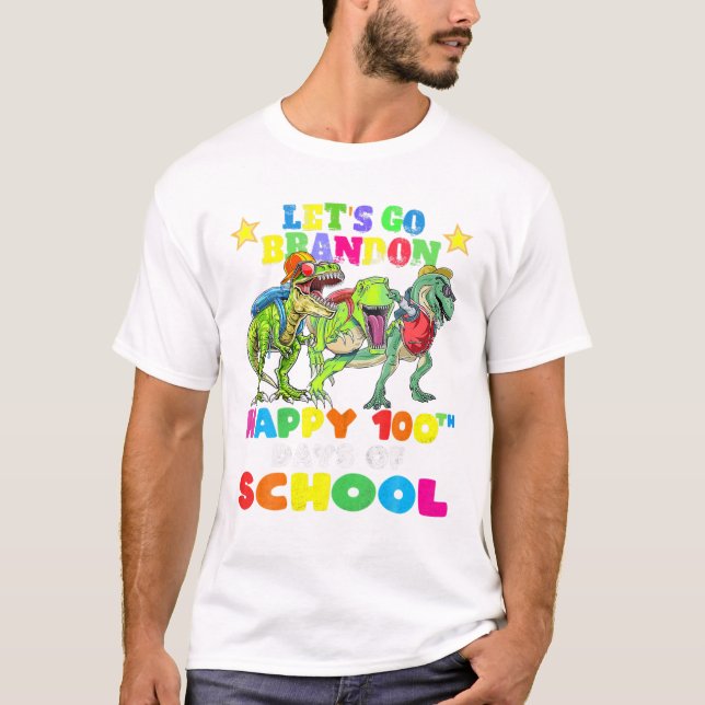 T-shirt Joyeux 100e jour d'école (Devant)
