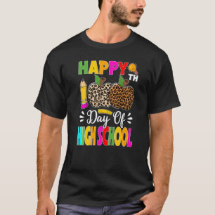 T-shirt Joyeux 100e jour d'école au professeur du lycée él
