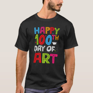 T-shirt Joyeux 100e jour d'école Garçons Filles 100 Jours