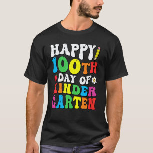 T-shirt Joyeux 100e jour d'école maternelle Enseignant Enf