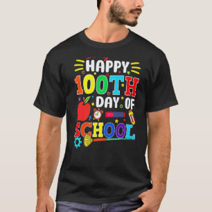 T-shirt Joyeux 100e jour d'école maternelle Enseignant ou 