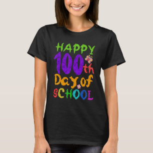 T-shirt Joyeux 100e jour d'école pour enfants Argile & Dou