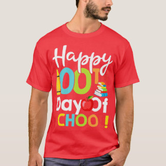 T-shirt Joyeux 100e jour d'école pour enseignant ou enfant