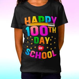 T-Shirt Joyeux 100e jour d'école pour enseignants et étudi