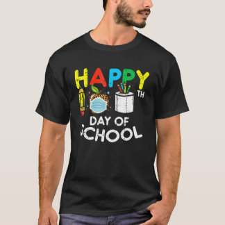T-shirt Joyeux 100E Jour École Leopard Apple Mask Quaranti