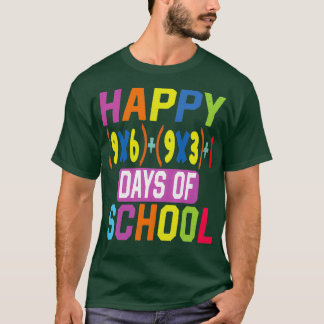 T-shirt Joyeux 100e Jours De Mathématiques Scolaires Formu