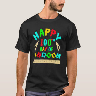 T-shirt Joyeux 100ème Jour De L'École 100 Jours Mignons Ét