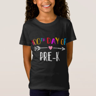 T-Shirt Joyeux 100ème jour de l'école Pré-K Enseignant - 1