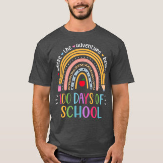 T-shirt Joyeux 100ème Jour De L'École Smarter Rainbow Ense