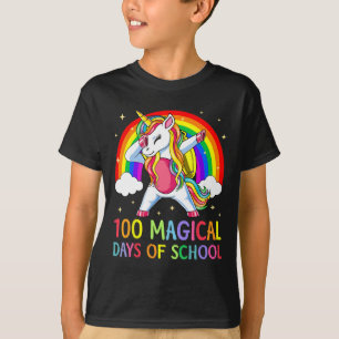 T-shirt Joyeux 100ème Jour De L'École Unicorne 100 Jours M
