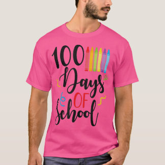 T-shirt Joyeux 100ème Jour De L'Enseignant Étudiant 100 Jo