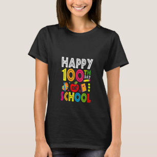 T-shirt Joyeux 100ème Jour De L'Enseignant Étudiant 100ème