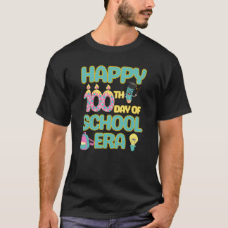 T-shirt Joyeux 100ème Jour De L'Ère De L'École Retour À L'