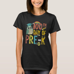 T-shirt Joyeux 100ème Jour De Pré K 100 Jours Enseignant