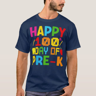 T-shirt Joyeux 100ème Jour de Prek 100 Jour de l'école ken