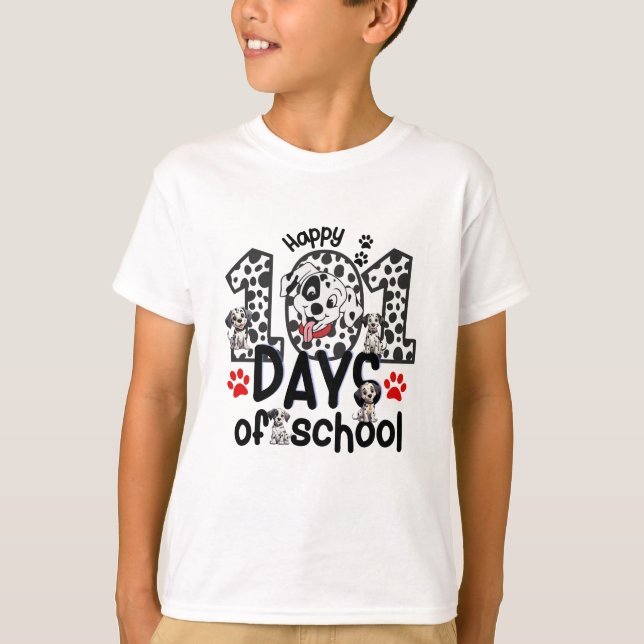 T-shirt Joyeux 101 Jours D'École (Devant)