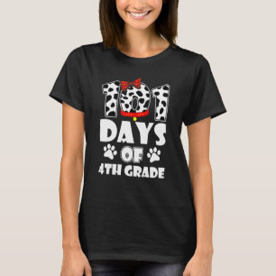 T-shirt Joyeux 101 Jours École 4e année Chien 100 Jours Sm