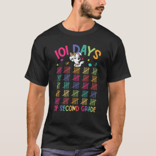 T-shirt Joyeux 101 Jours École deuxième année Chien 100e J