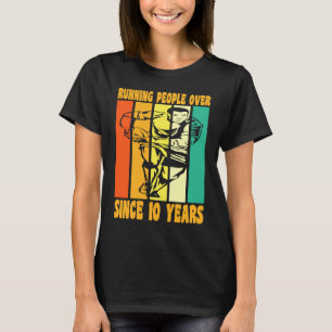 T-shirt Joyeux 10 Anniversaire 10 Anniversaire Rugby Vinta