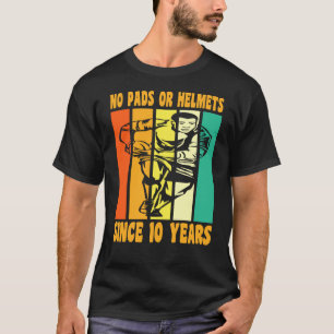 T-shirt Joyeux 10 Anniversaire 10 Anniversaire Rugby Vinta