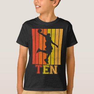 T-shirt Joyeux 10e anniversaire Décorations pour garçons B