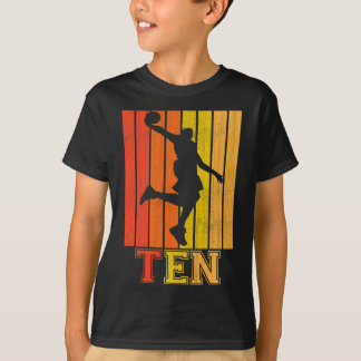 T-shirt Joyeux 10e anniversaire Décorations pour garçons B