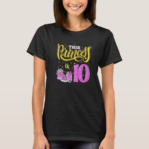 T-shirt Joyeux 10e anniversaire pour les filles Baskets