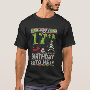 T-shirt Joyeux 12e anniversaire pour moi 17 ans laide Chri