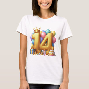 T-shirt Joyeux 14e anniversaire