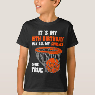 T-shirt Joyeux 15 ans 15e anniversaire Bysketbyll 15e Bi