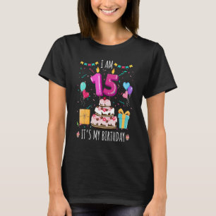 T-shirt Joyeux 15e anniversaire 15 ans école primaire Gir