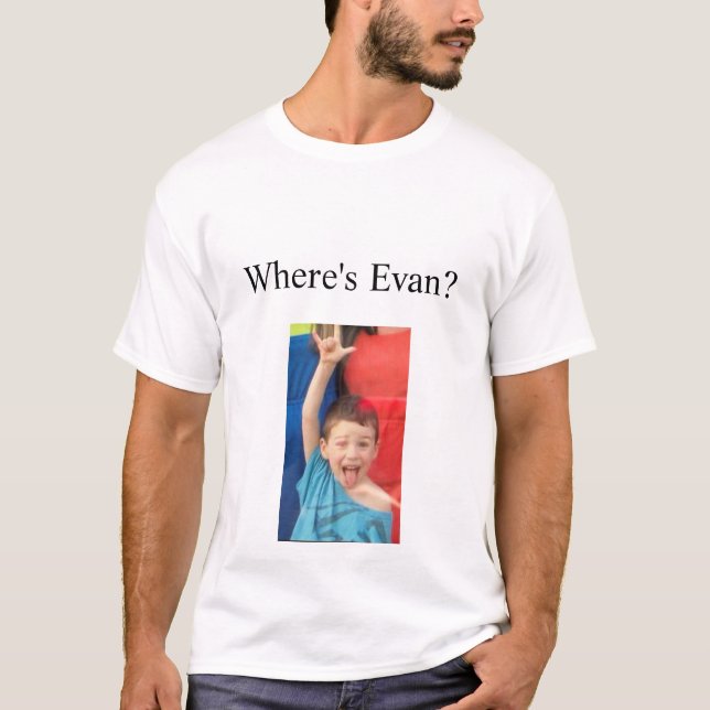 T-shirt Joyeux 18ème anniversaire Evan !  (Devant)