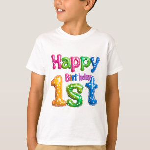 T-shirt Joyeux 1er anniversaire - Conception de ballons co