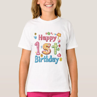 T-shirt Joyeux 1er anniversaire - Fête d'anniversaire colo