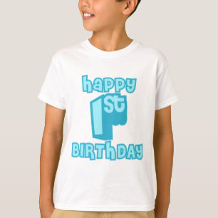 T-shirt Joyeux 1er anniversaire – Joli anniversaire 