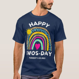 T-shirt Joyeux 22222 Jeudi Mardi 22 Février 2022 Num