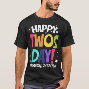 T-shirt Joyeux 22222 Jeudi Mardi 22 Février 2022 Num