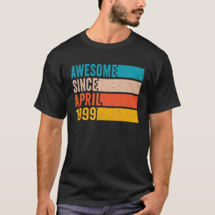 T-shirt Joyeux 23E Anniversaire 23 Anniversaire Awesome De