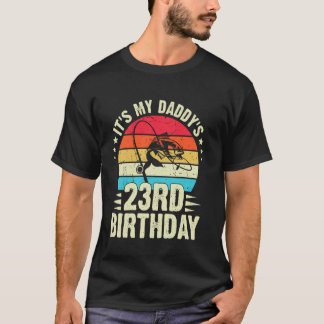 T-shirt Joyeux 23e Anniversaire à Mon Papa Pêche à la Mode