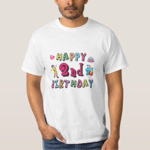 T-shirt Joyeux 2e anniversaire 2 an surprise