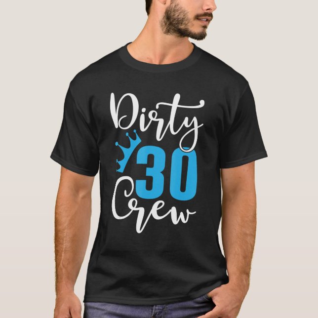 T-shirt Joyeux 30 Équipage 30 Anniversaire 30 Anniversaire (Devant)