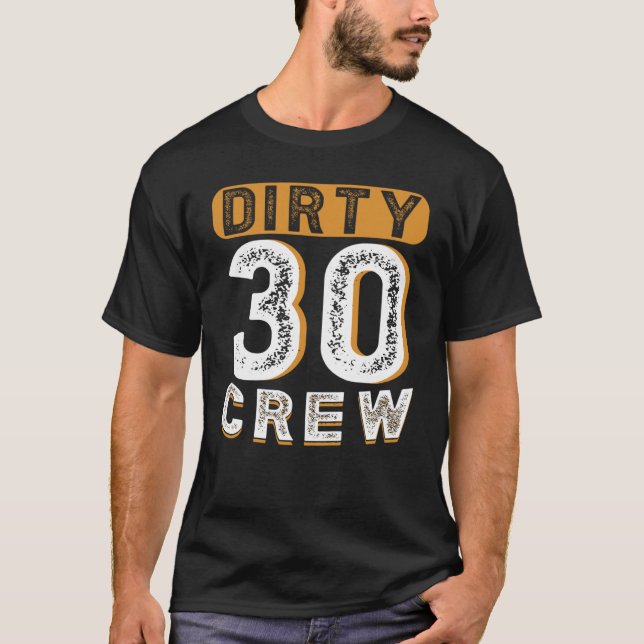 T-shirt Joyeux 30 Équipage 30 Anniversaire 30 Anniversaire (Devant)