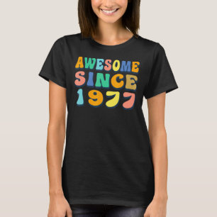T-shirt Joyeux 45ème anniversaire 45 ans Awesome depuis 19