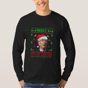 T-shirt Joyeux 4 de Pâques drôle Joe Biden Noël