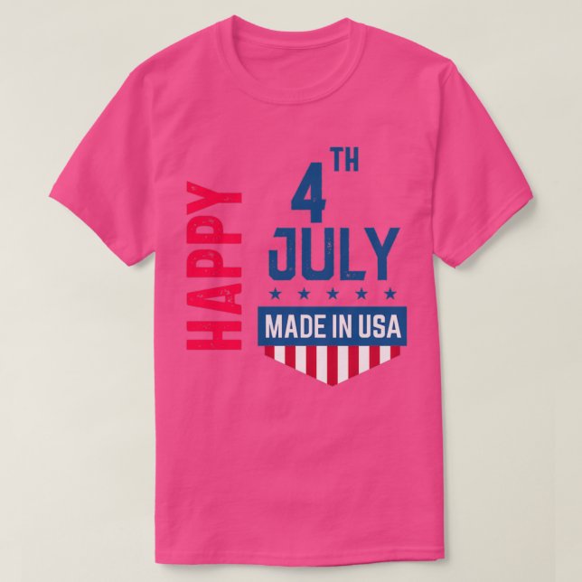 T-shirt Joyeux 4 juillet 2020 (Design devant)